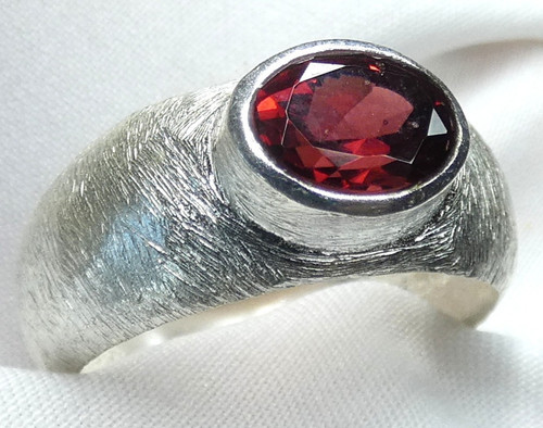Ring granat 925 silber - ❤️ring,