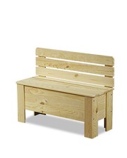 Kindersitzbank Holztruhe