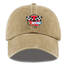 NASCAR USA Racing Kappe Mütze Baseball Cap Schirmmütze beige hellbraun
