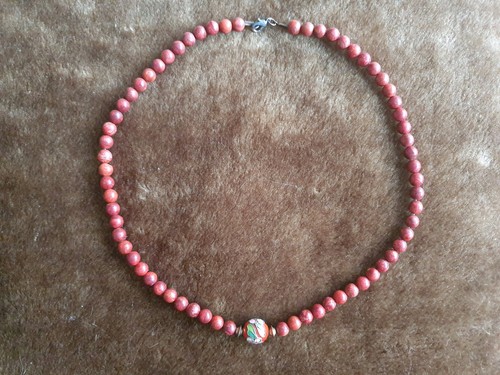 Damen halskette mit cloisonné - damen,