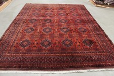 ANTIK Handgeknüpfter Afghan Teppich 345 x 265 cm perfekt top zustand