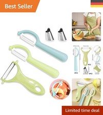 Hochwertiges 3-teiliges Sparschäler Set – Komfortabler Griff und langlebig