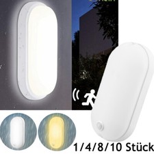 LED Wandleuchte Feuchtraumleuchte Außen Innen Ovalleuchte Keller Wandlampe IP65