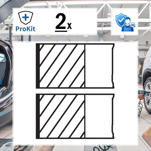 Mahle kolbenringsatz für - 2x,