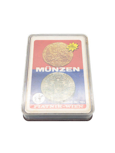 Münzen quartett kartenspiel - münzen,