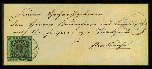 Baden fehldruck 1851 - f,