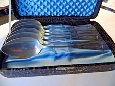 6x Löffel antik 800er Silber Art Deco / später Jugendstil ! TOP !