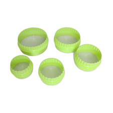 Ausstechform 5teilig Grün Kunststoff Fondant Törtchen Keksform