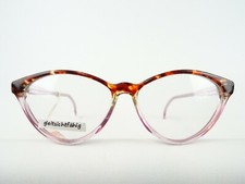 Brillengestell braun-rosa Schmetterlings-Brille Damenfassung Brillen Neu Gr/L