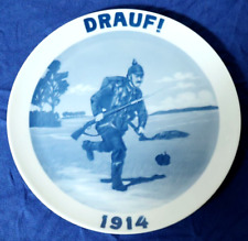 Alter Rosenthal Reservistenteller Drauf 1914 Teller 1.WK Soldat Pickelhaube TOP