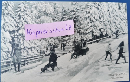 Friedrichroda winterfreuden - ak,