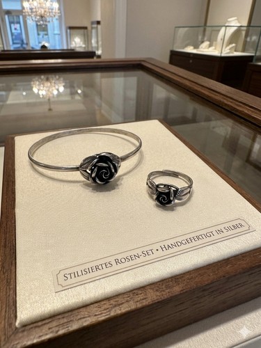 Silber schmuckset rose armreif - schmuckset,