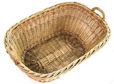 Alter Weidekorb Korb Wäschekorb Wäschewanne Retro Vintage design Foto Babys Groß