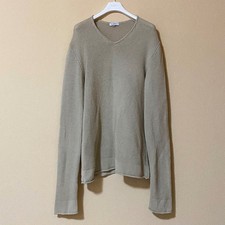 Byblos Pullover Beige V-Ausschnitt 54 Klassisch Casual Grunge Sportlich Hippie Boho