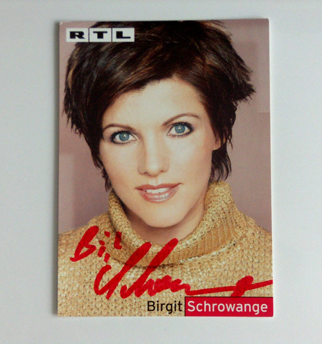 Autogrammkarte birgit - autogrammkarte,