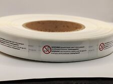 Lego 2000 Hochwertig Kleinteile Warnhinweise auf Etiketten/Sticker auf Rolle