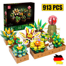 Mini Bricks Bonsai Sukkulenten Baustein Blumenstrauß Baustein Dekor Geschenk