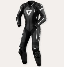 LEDERKOMBI DAMEN RACING SUIT MOTO REV'IT XENA 4 DAMEN SCHWARZ WEISS GR 40 44 ITA