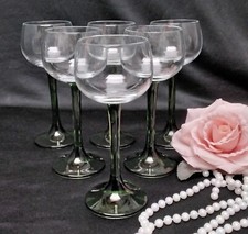 Vintage 6 alte Weingläser mit