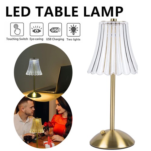 Kristall tischlampe led akku - kristall,