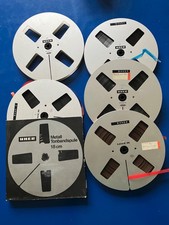 5 Uher ALUMINIUM Metall Tonbandspulen 18 cm