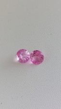 Edelsteine AAA natürlich Ceylon rosa Saphir rund 7x7mm
