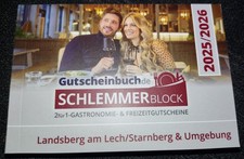 NEU!!! Schlemmerblock Landsberg am Lech / Starnberg 2026 Gutscheinbuch 26 LL STA