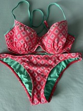 Hollister Bikini Rot mit Steinen Gr. L