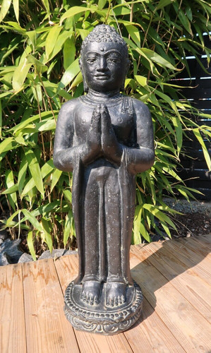 Buddha 60cm schwarz - buddha,