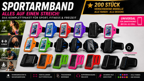 200 sportarmband für - 200 x sportarmband,