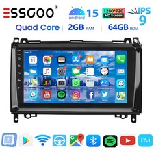 64G Android15 Autoradio CarPlay GPS BT Für Mercedes Benz W169 W245 Sprinter W906