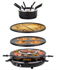 4in1 Raclette-Grill Set Fondue