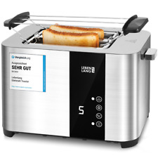 LEBENLANG Toaster Premium 2- Scheiben Multifunktionstoaster aus Edelstahl