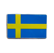 3D Metall Schweden Flagge