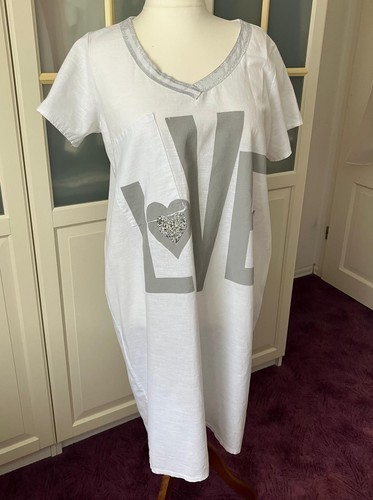 Weißes leinen mix kleid - weißes, leinen-mix-kleid