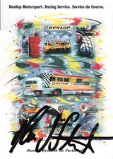 Hans-Joachim Stuck - Autogrammkarte (Dunlop) mit orig. Autogramm !! RAR !!