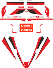 Derbi gpr 125 Replica DECALS Aufkleber Derbi GPR 125 Vinyl GPR SCHWARZ