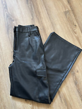 Coole Cargohose aus Kunstleder schwarz Gr. M weite Hose Leder