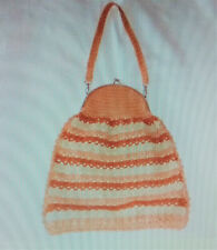 Häkel Tasche Handmade NEU 60er Jahre Stil