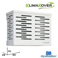 3S KLIMAKOVER KLIMAANLAGE ABDECKUNG 90x70x45 cm WEISS ALUMINIUM FÜR AUSSENGERÄT