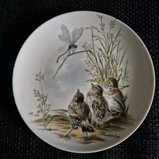 KAISER PORZELLAN SAMMELTELLER-Spatzen - ZIERTELLER l Ø 20 cm