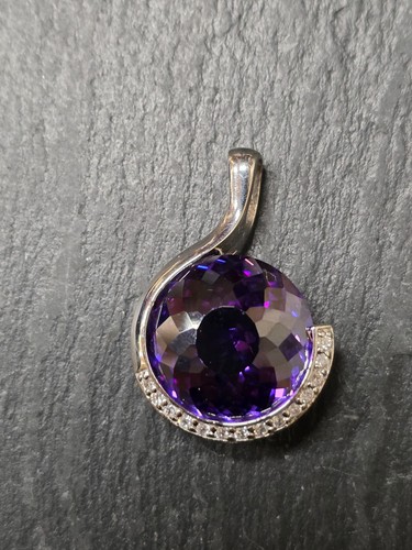 Amethyst anhänger 925er - anhänger,