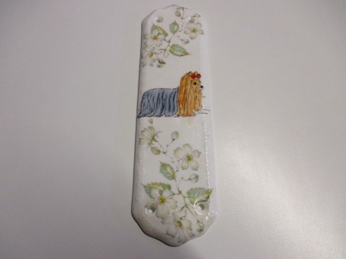 Keramik schild mit yorkshire - keramik,