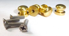 4 Kopfnieten - Kofferfüße goldfarben zum Anschrauben