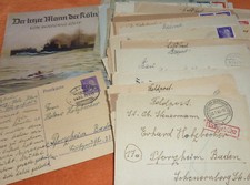 Feldpost Nachlass Kriegsmarine Marinelazarett Bedburg-Hau Kleve Pforzheim Berlin