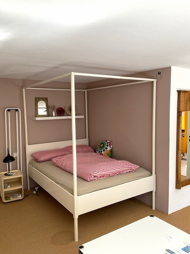 Weißes himmelbett 140x200 - weißes,