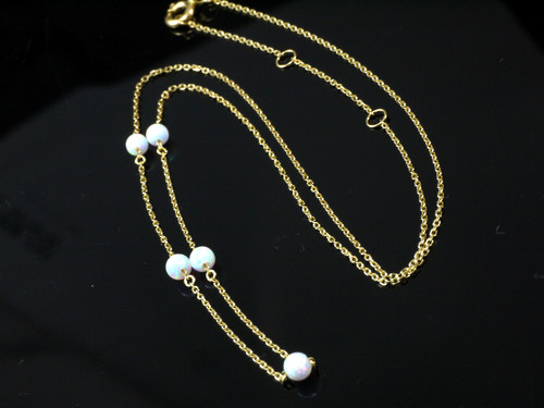 585 goldkette mit opal - 585,