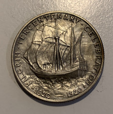 USA HALF DOLLAR 1920 PILGRIM TERCENTENARY TRAUMHAFTES STÜCK SIEHE BILDER