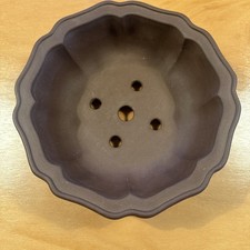 Bonsaischale / rund / braun  