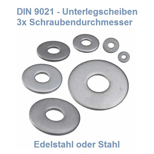 Unterlegscheiben din 9021 - unterlegscheiben,
